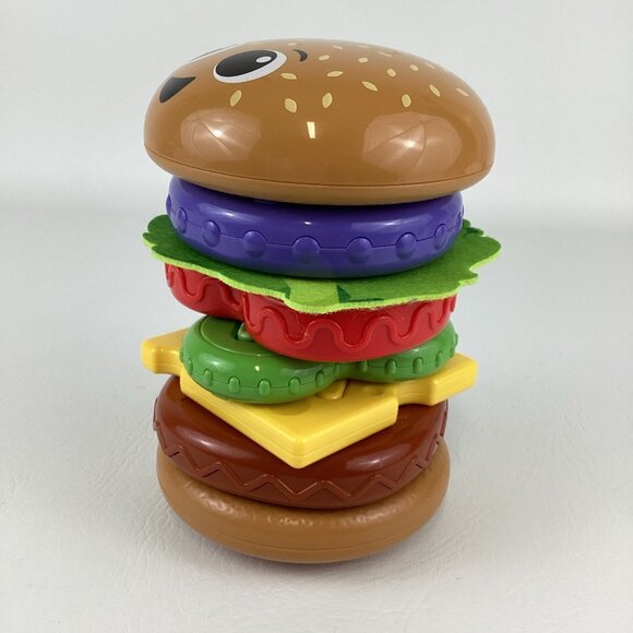 Leap Frog Build A Burger Matching Spinning Aim Throw Interactive Food Toy 2023 - Picture 4 of 7